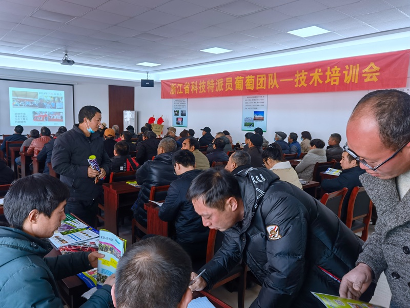 浦江浙農(nóng)組織開展&ldquo;天工墨玉&rdquo;葡萄冬季修剪現(xiàn)場(chǎng)培訓(xùn)會(huì)
